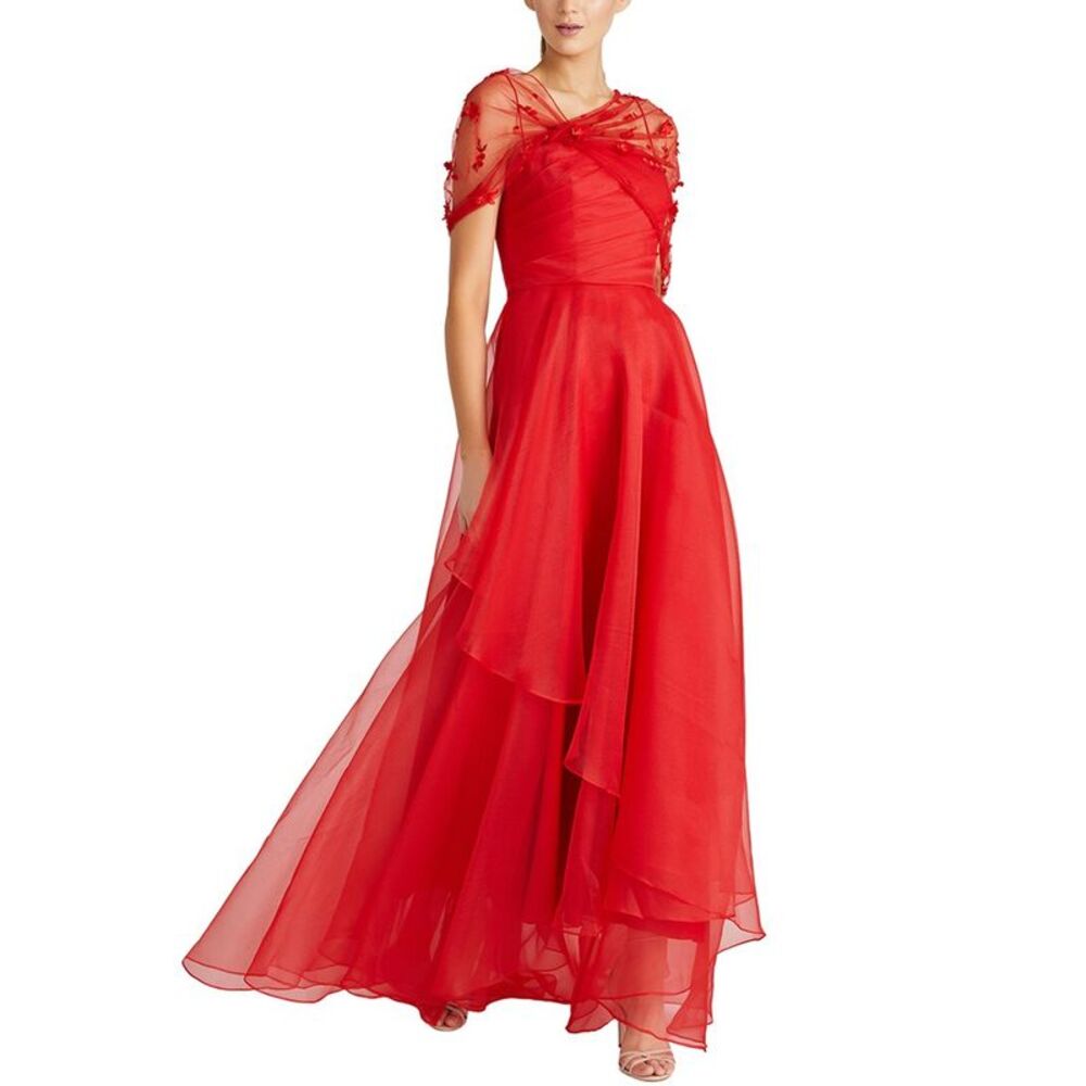 Theia Womens Atlas Gown